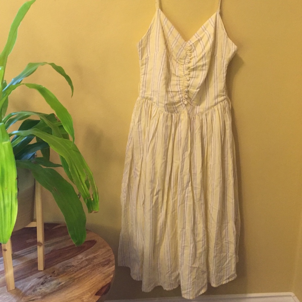 Gorgeous Yellow striped H&M dress size 6